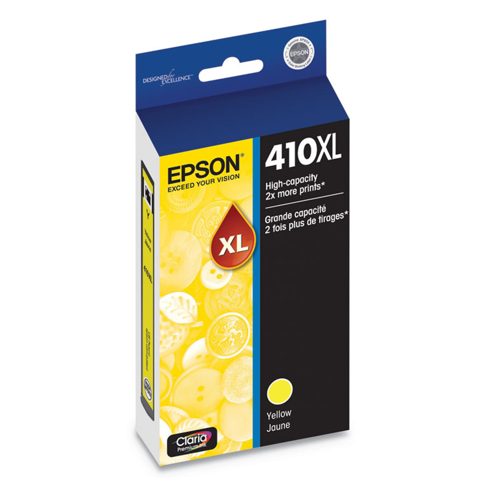 EPSON AMERICA, INC. T410XL420S T410XL420-S (410XL) Claria High-Yield Ink, 650 Page-Yield, Yellow