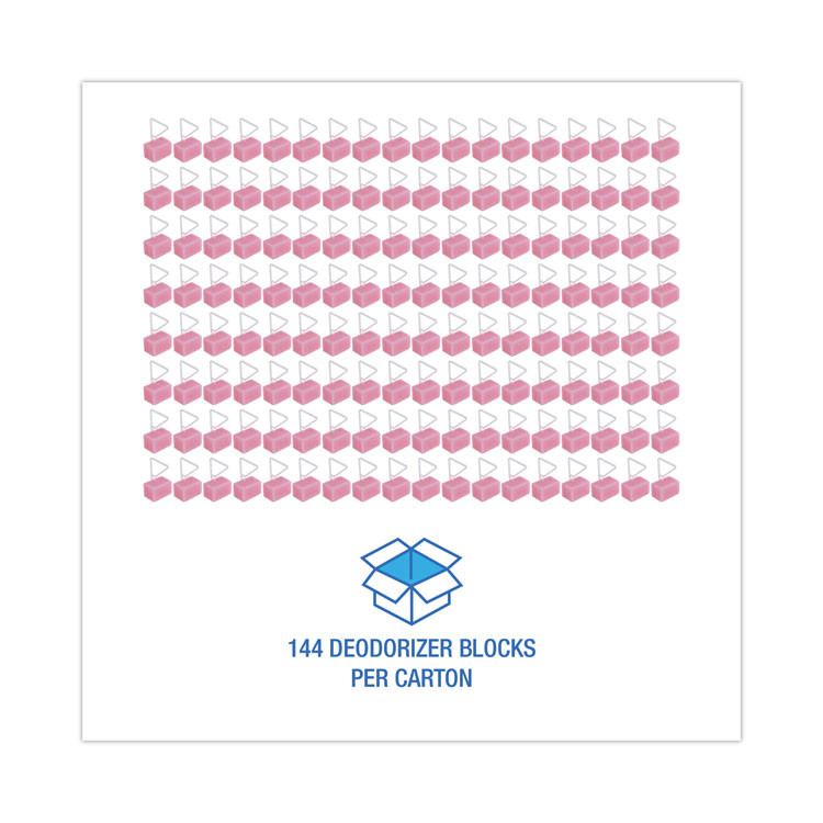 BOARDWALK B04CT Para Toilet Bowl Deodorizer Block, Cherry Scent, Pink, 4 oz, 144/Carton