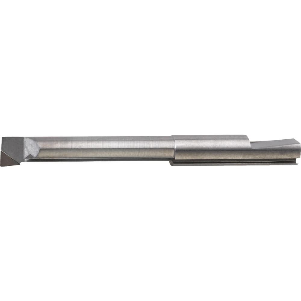 Widia 2836639 Boring Bars; Boring Bar Type: Micro Boring ; Cutting Direction: Right Hand ; Minimum Bore Diameter (Decimal Inch): 0.0620 ; Material: Solid Carbide ; Material Grade: Submicron ; Shank Diameter (Inch): 5/32