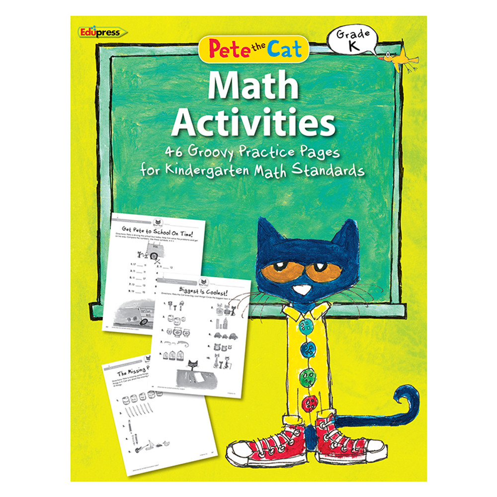 TEACHER CREATED RESOURCES Edupress™ Pete the Cat® Math Workbook, Kindergarten