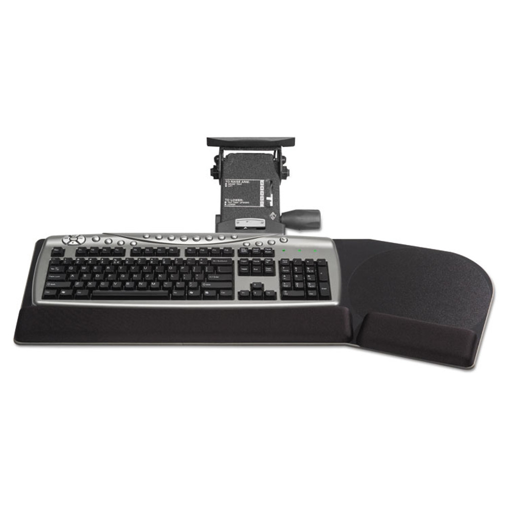 KELLY COMPUTER SUPPLIES Supply 69505 Lever Less Lift N Lock California Keyboard Tray, 28 x 10, Black