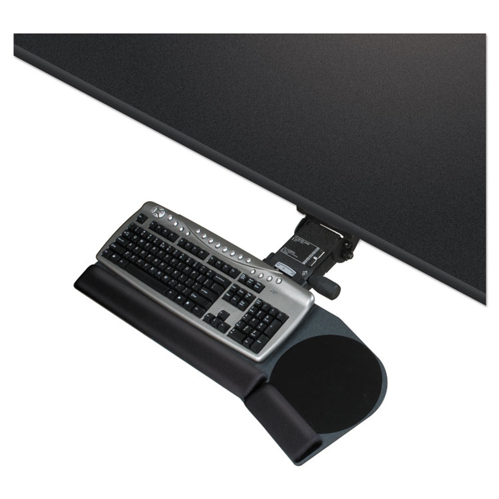 KELLY COMPUTER SUPPLIES Supply 69505 Lever Less Lift N Lock California Keyboard Tray, 28 x 10, Black