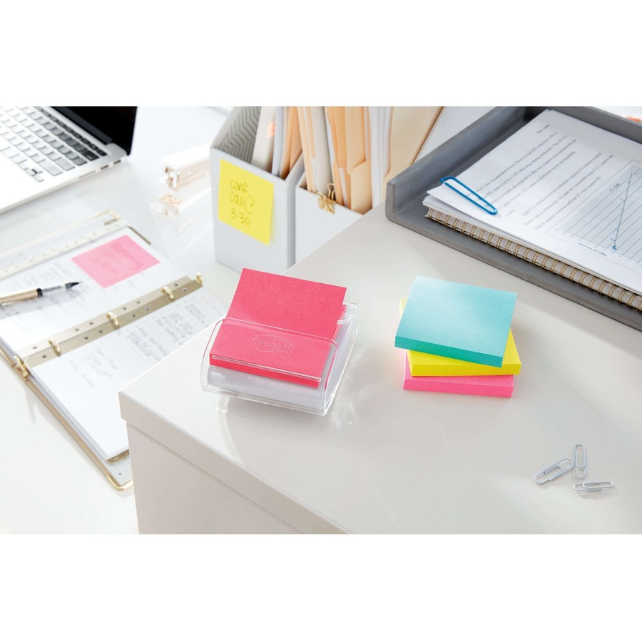 3M Post-it&reg; R33010SSMIA Post-it&reg; Super Sticky Dispenser Notes - Supernova Neons Color Collection
