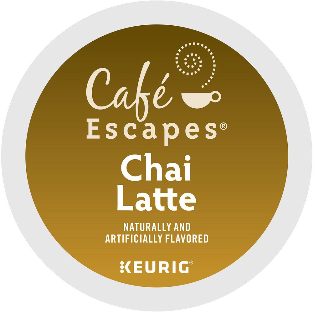 Keurig Dr Pepper Inc. Dr Pepper Snapple T6805 Caf&eacute; Escapes&reg; Chai Latte Black Tea K-Cup