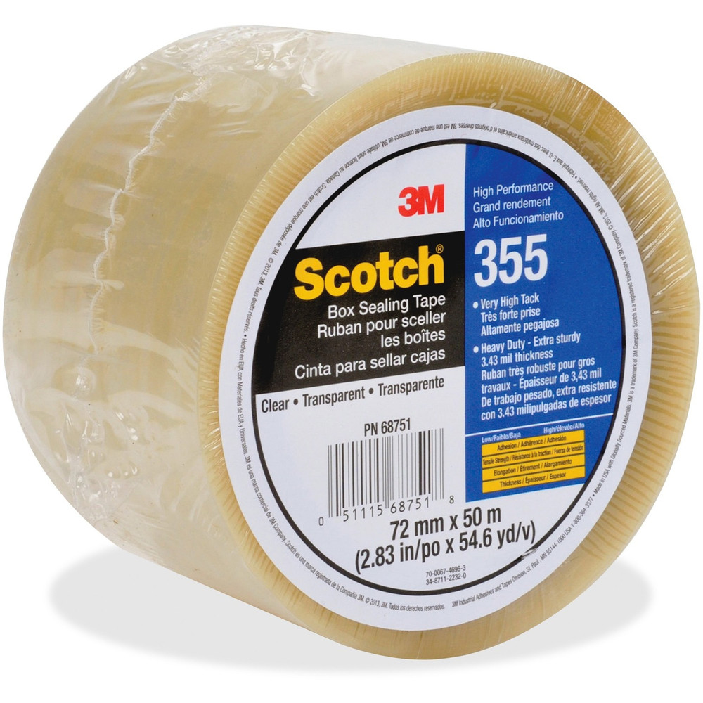 3M Scotch 35572X50CL Scotch Box-Sealing Tape 355