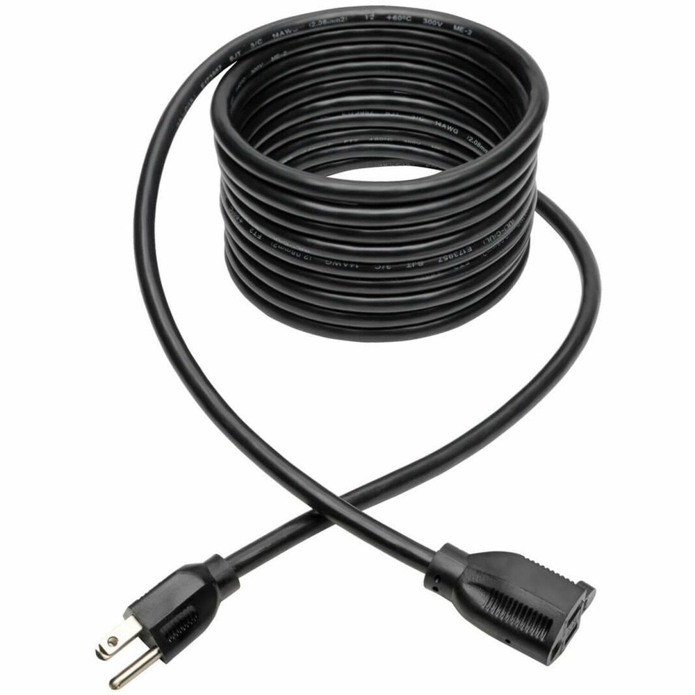 Tripp Lite by Eaton P024-015 Eaton Tripp Lite Series Power Extension Cord, NEMA 5-15P to NEMA 5-15R - Heavy-Duty, 15A, 120V, 14 AWG, 15 ft. (4.57 m), Black