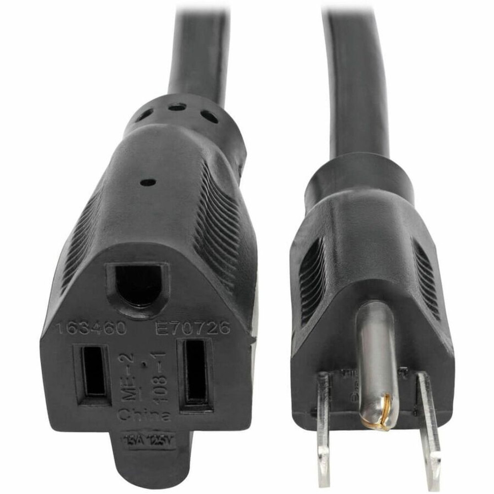 Tripp Lite by Eaton P024-015 Eaton Tripp Lite Series Power Extension Cord, NEMA 5-15P to NEMA 5-15R - Heavy-Duty, 15A, 120V, 14 AWG, 15 ft. (4.57 m), Black