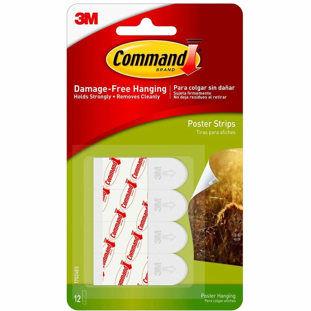 3M Command 17024ES Command Small Poster Strips
