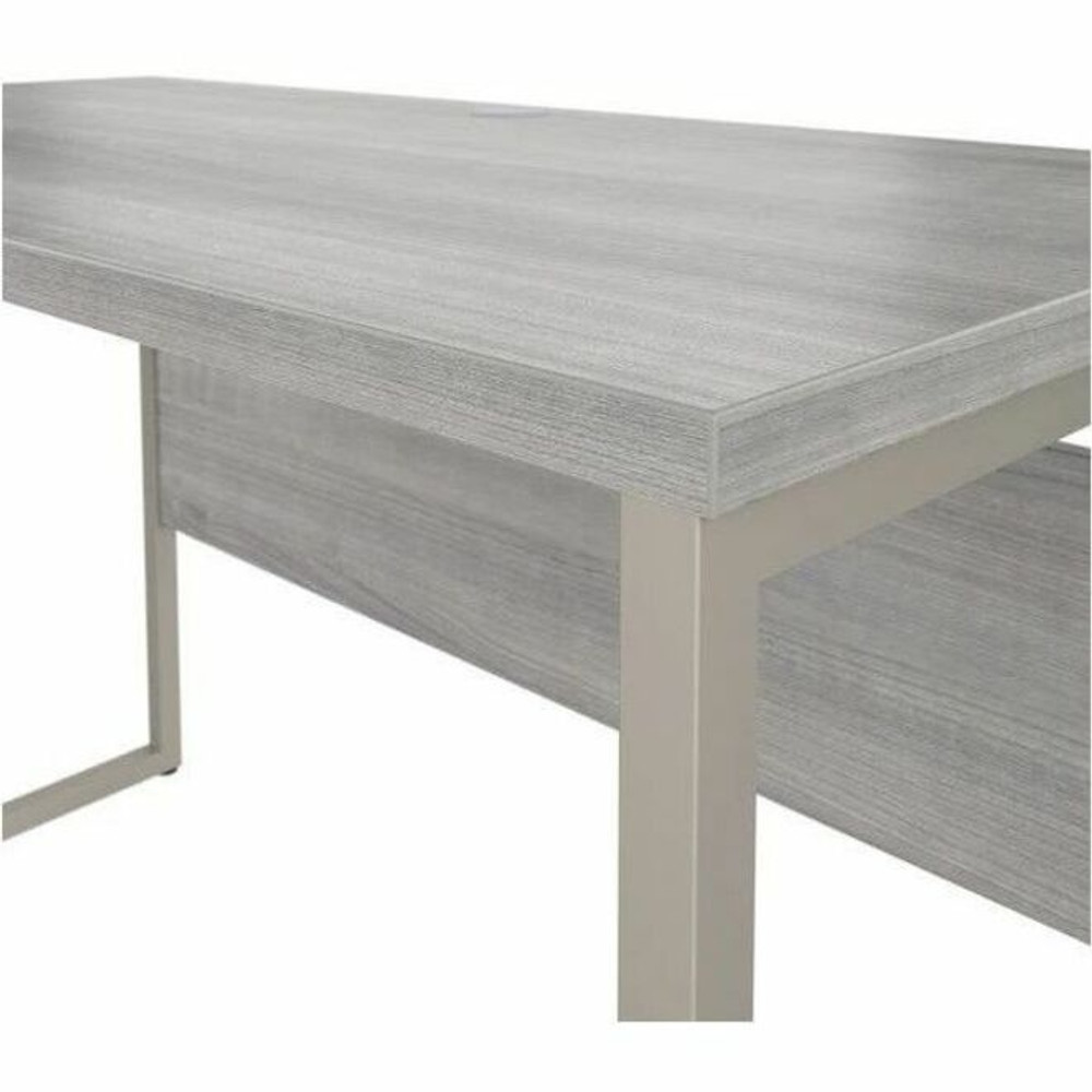 Bush Industries, Inc Bush Business Furniture HYD272PG Bush Business Furniture Hybrid 72W x 24D Computer Table Desk with Metal Legs