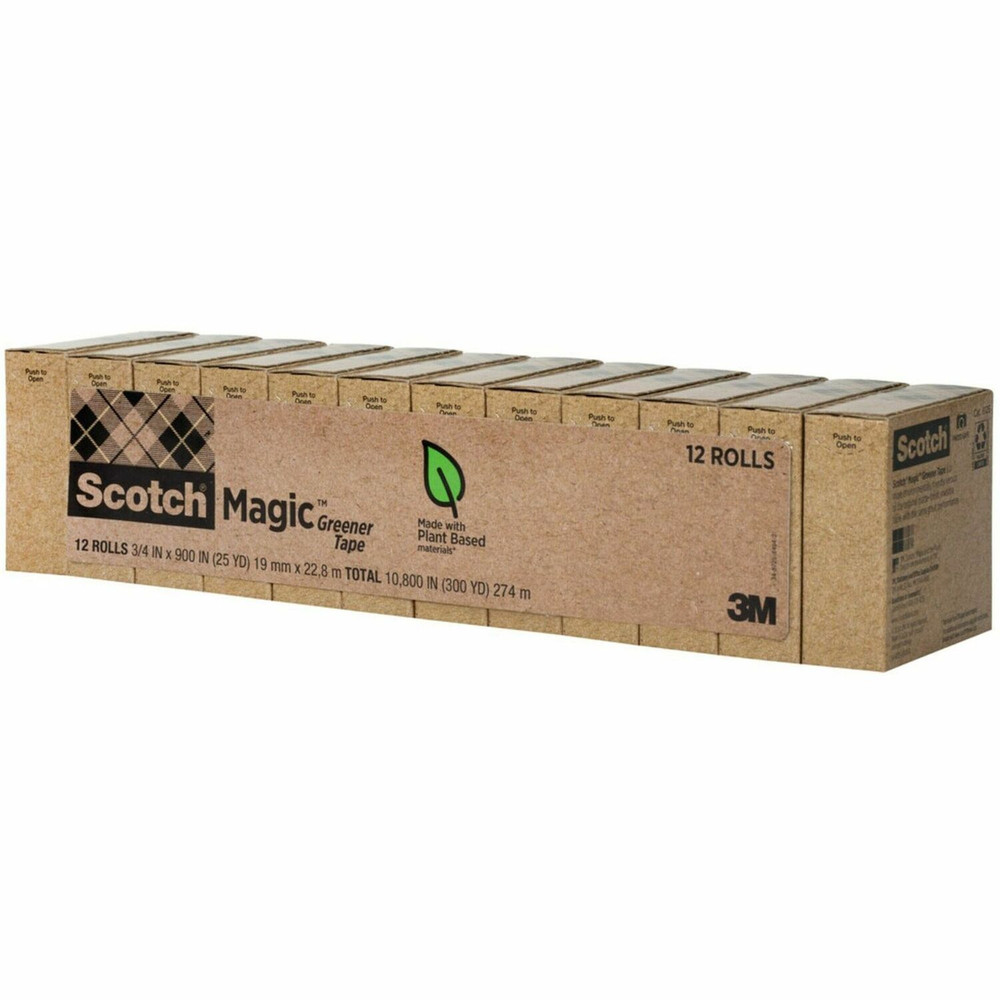 3M Scotch 81212P Scotch 3/4"W Magic Greener Tape Rolls