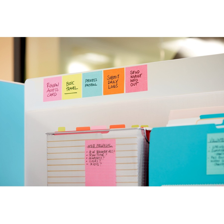 3M Post-it&reg; R3306SSMIA Post-it&reg; Super Sticky Dispenser Notes - Supernova Neons Color Collection