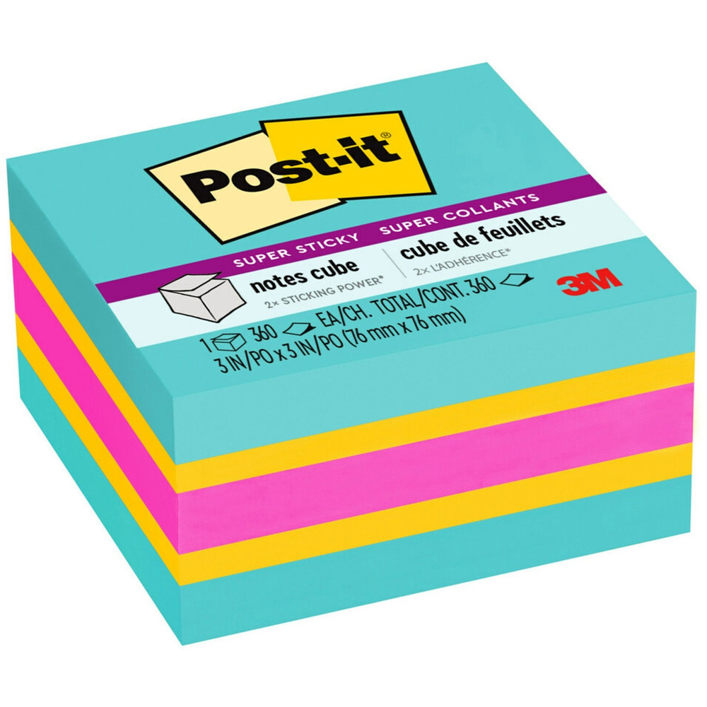 3M Post-it&reg; 2027SSAFG Post-it&reg; Super Sticky Notes Cube