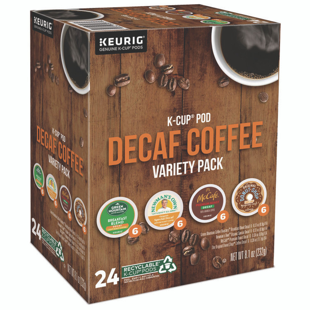 KEURIG DR PEPPER Green Mountain Coffee® 9977CT Decaf Variety Coffee K-Cups, Assorted Flavors, 96/Carton