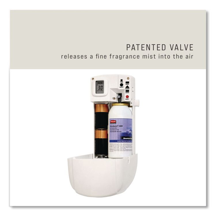 RUBBERMAID COMMERCIAL PROD. 402408 Microburst 3000 Refill, Mandarin Orange, 2 oz Aerosol Spray, 12/Carton