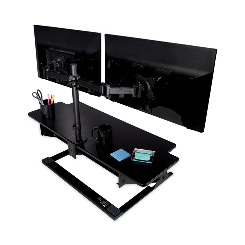 3M/COMMERCIAL TAPE DIV. SD70B Precision Standing Desk, 42" x 23.2" x 6.2" to 20", Black