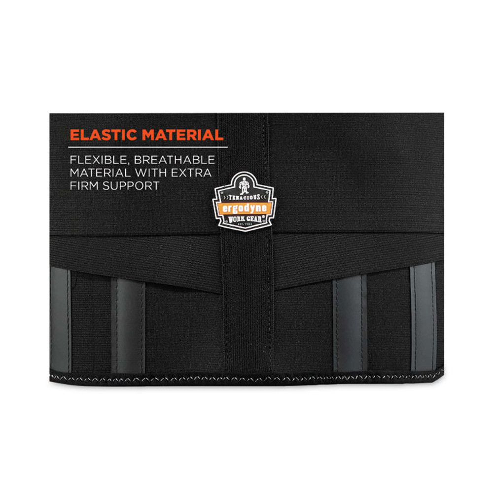 TENACIOUS HOLDINGS, INC. ergodyne® 11104 ProFlex 1600 Standard Elastic Back Support Brace, Large, 34" to 38" Waist, Black