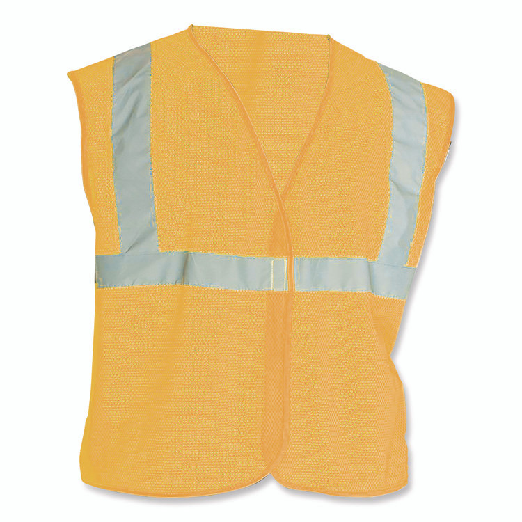 PROTECTIVE INDUSTRIAL PRODUCTS INC PIP 302MVGOR2X ANSI Class 2 Hook and Loop Safety Vest, 2X-Large, Hi-Viz Orange