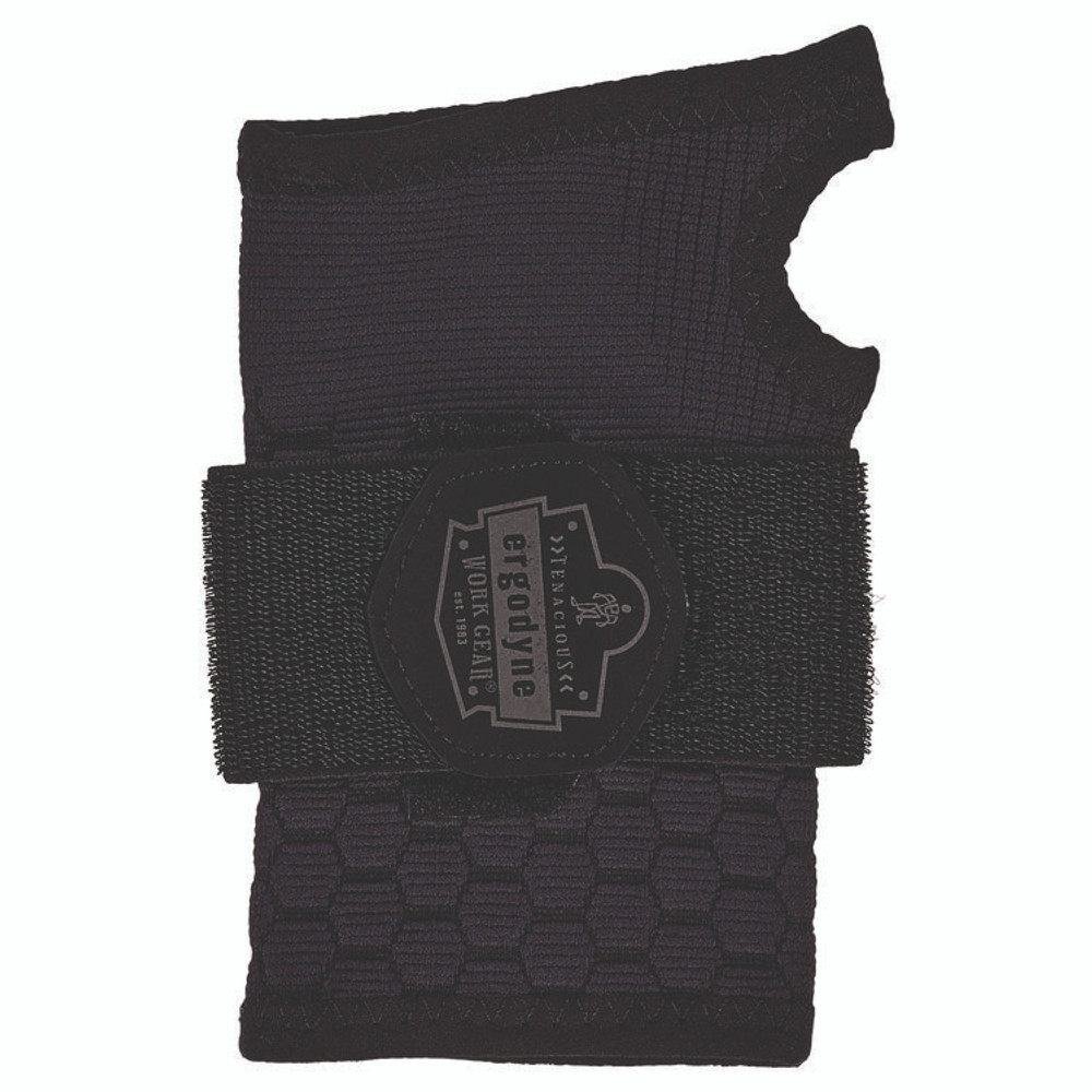 TENACIOUS HOLDINGS, INC. ergodyne® 16628 ProFlex 680 Wrist Support Sleeve with Single Strap, Large, Fits Left Hand/Right Hand, Black