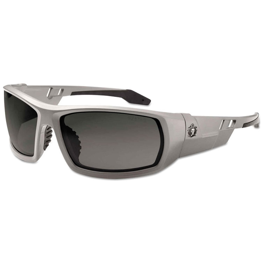 TENACIOUS HOLDINGS, INC. ergodyne® 50133 Skullerz Odin Safety Glasses, Gray Frame/Smoke Lens, Anti-Fog, Nylon/Polycarb