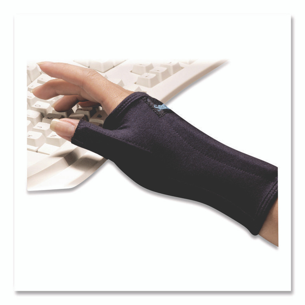BROWNMED IMAK® RSI A20162 SmartGlove Flexible Wrist and Thumb Support Splint, Medium, Fits Left Hand/Right Hand, Black