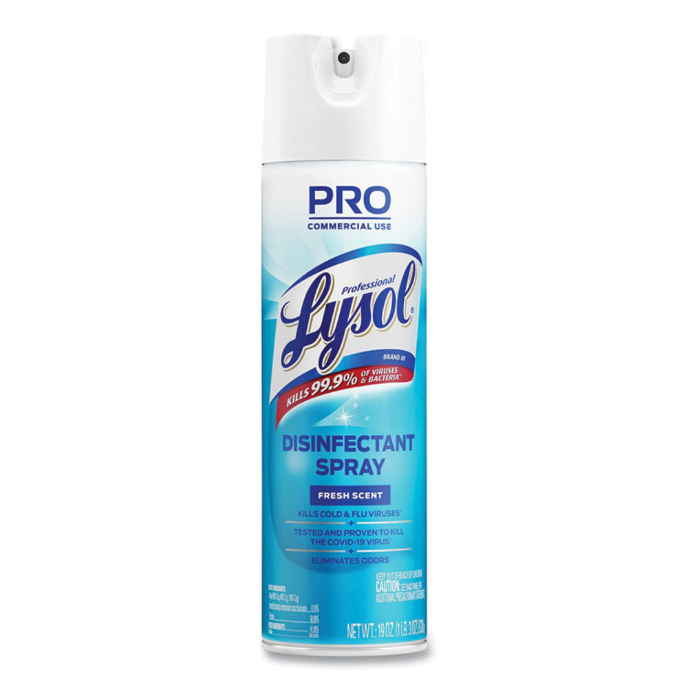 RECKITT BENCKISER Professional LYSOL® Brand 04675CT Disinfectant Spray, Fresh Scent, 19 oz Aerosol Spray, 12/Carton
