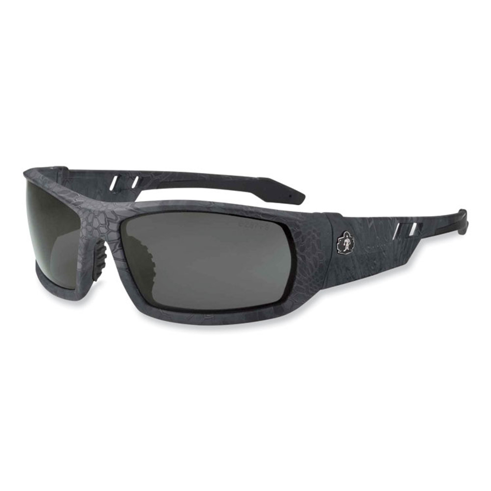 TENACIOUS HOLDINGS, INC. ergodyne® 50531 Skullerz Odin Safety Glasses, Kryptek Typhon Nylon Impact Frame, Polarized Smoke Polycarbonate Lens