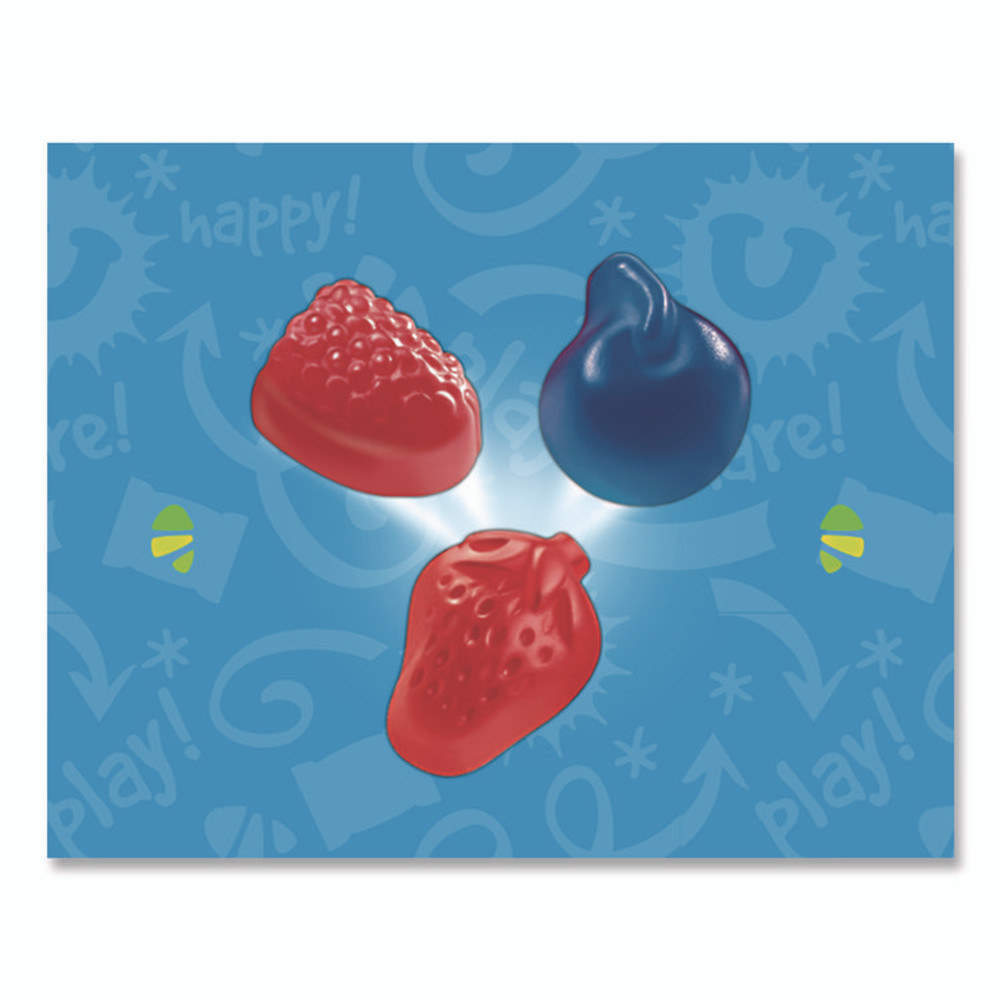FERRARA CANDY CO 05475 Funables Fruity Snacks, Mixed Berry, 2.5 oz Bag, 48/Carton