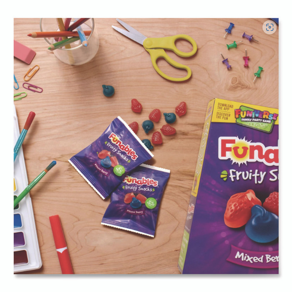 FERRARA CANDY CO 05475 Funables Fruity Snacks, Mixed Berry, 2.5 oz Bag, 48/Carton