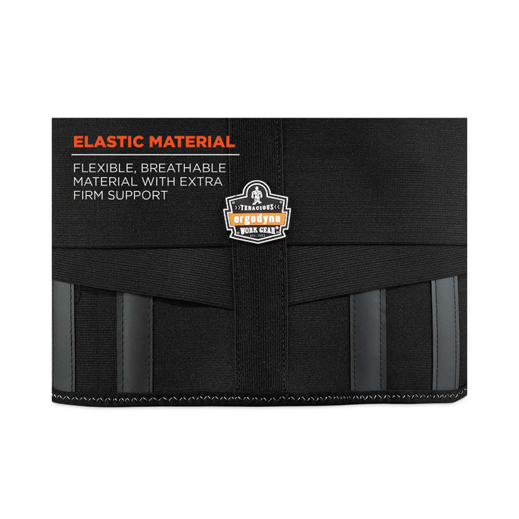 TENACIOUS HOLDINGS, INC. ergodyne® 11103 ProFlex 1600 Standard Elastic Back Support Brace, Medium, 30" to 34" Waist, Black