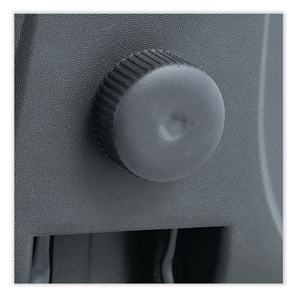 ALERA IN4616 Alera Interval Series Swivel Task Stool, Supports Up to 275 lb, 23.93" to 34.53" Seat Height, Black Faux Leather