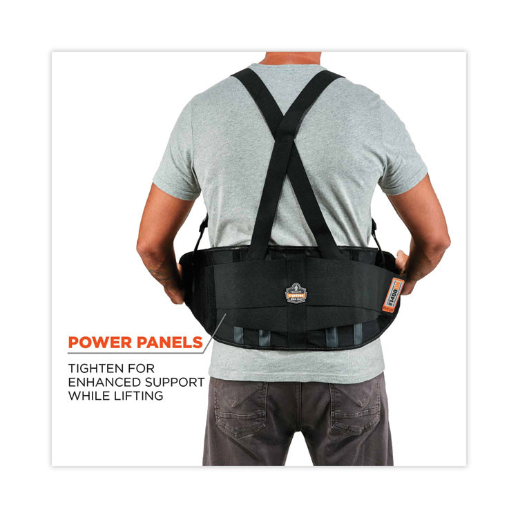 TENACIOUS HOLDINGS, INC. ergodyne® 11400 ProFlex 1400UN Universal Size Back Support Brace, One Size Fits All, 25" to 58" Waist, Black