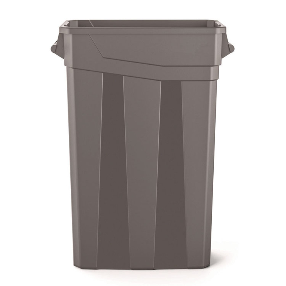 SUNCAST CORPORATION Commercial® TCNH2030 23 Gallon Resin Slim Trash Can, Plastic, Gray