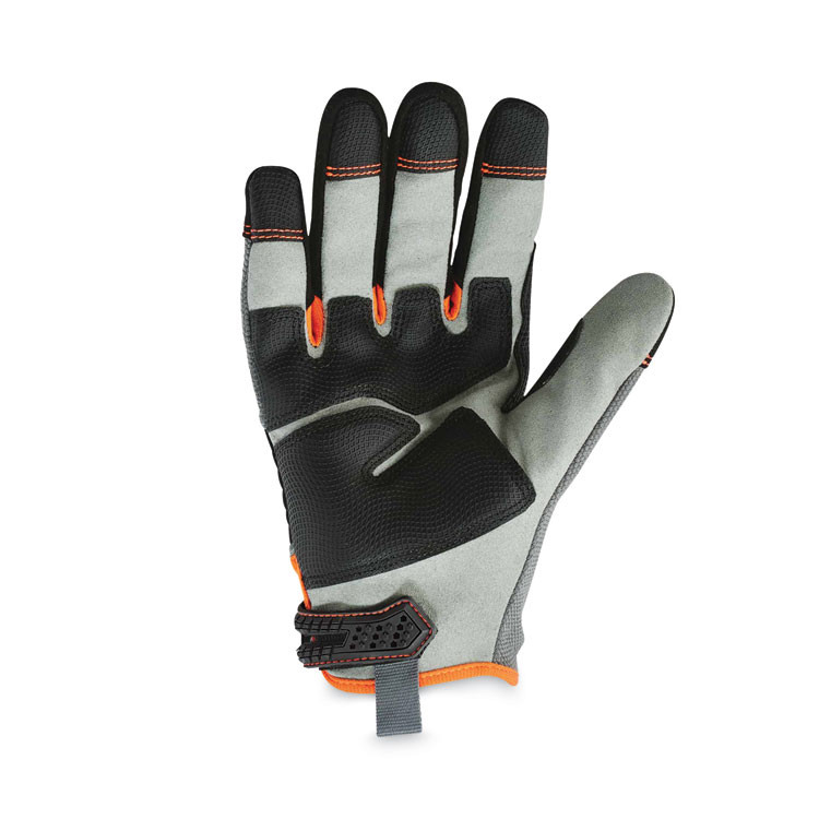TENACIOUS HOLDINGS, INC. ergodyne® 17042 ProFlex 710 Heavy-Duty Mechanics Gloves, 9" Long, Small, Gray, Pair