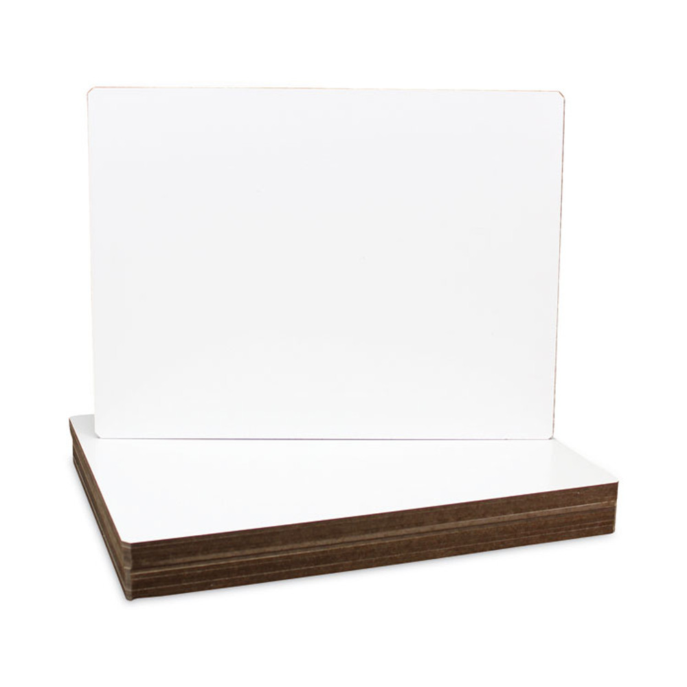 FLIPSIDE PRODUCTS 12912 Dry Erase Board, 12" x 9", White Surface, 12/Pack