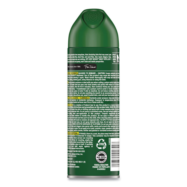 SC JOHNSON OFF!® 354266 Deep Woods Insect Repellent, 6 oz Aerosol Spray, 12/Carton