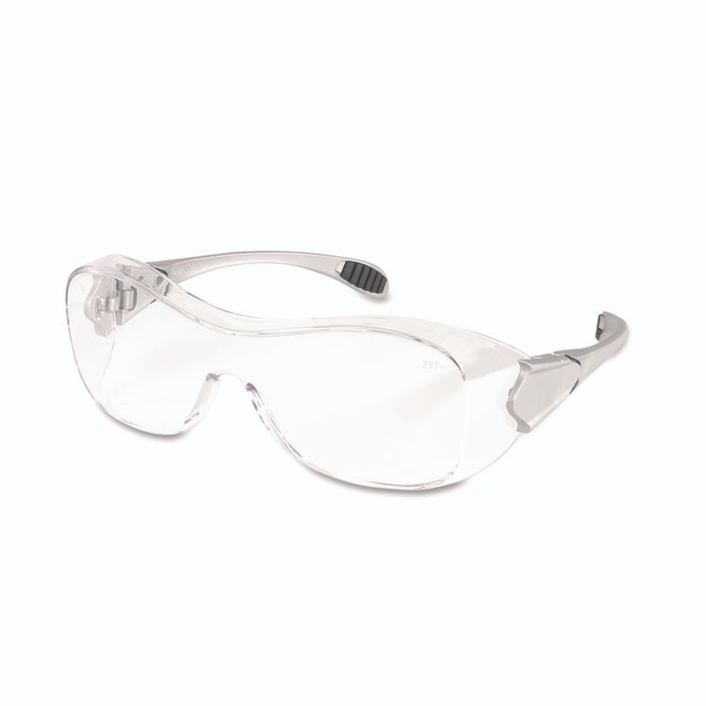 MCR SAFETY OG110AF Law Over the Glasses Safety Glasses, Clear Anti-Fog Lens