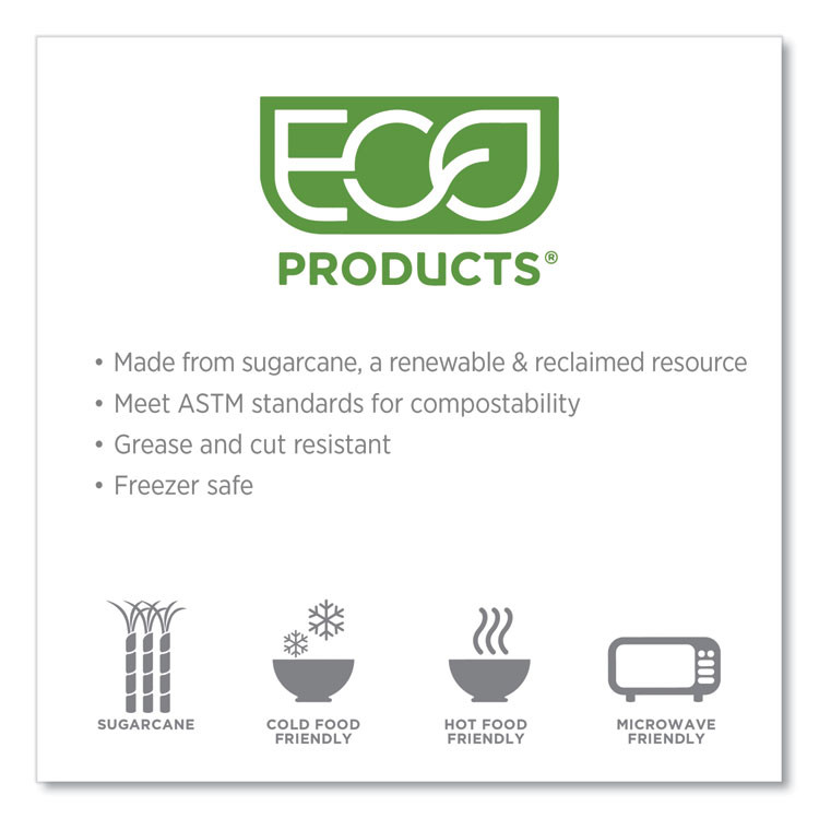 ECO-PRODUCTS,INC. EP-SPC2 Molded Fiber Portion Cups, 2 oz, Sugarcane, White, 2,500/Carton