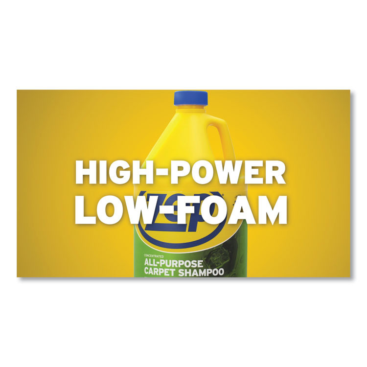 ZEP INC. Commercial® ZUCEC128CT Concentrated All-Purpose Carpet Shampoo, Unscented, 1 gal, 4/Carton