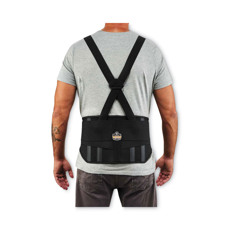 TENACIOUS HOLDINGS, INC. ergodyne® 11102 ProFlex 1600 Standard Elastic Back Support Brace, Small, 25" to 30" Waist, Black