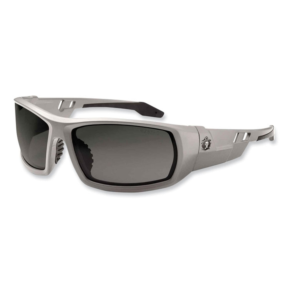 TENACIOUS HOLDINGS, INC. ergodyne® 50131 Skullerz Odin Safety Glasses, Matte Gray Nylon Impact Frame, Polarized Smoke Polycarbonate Lens