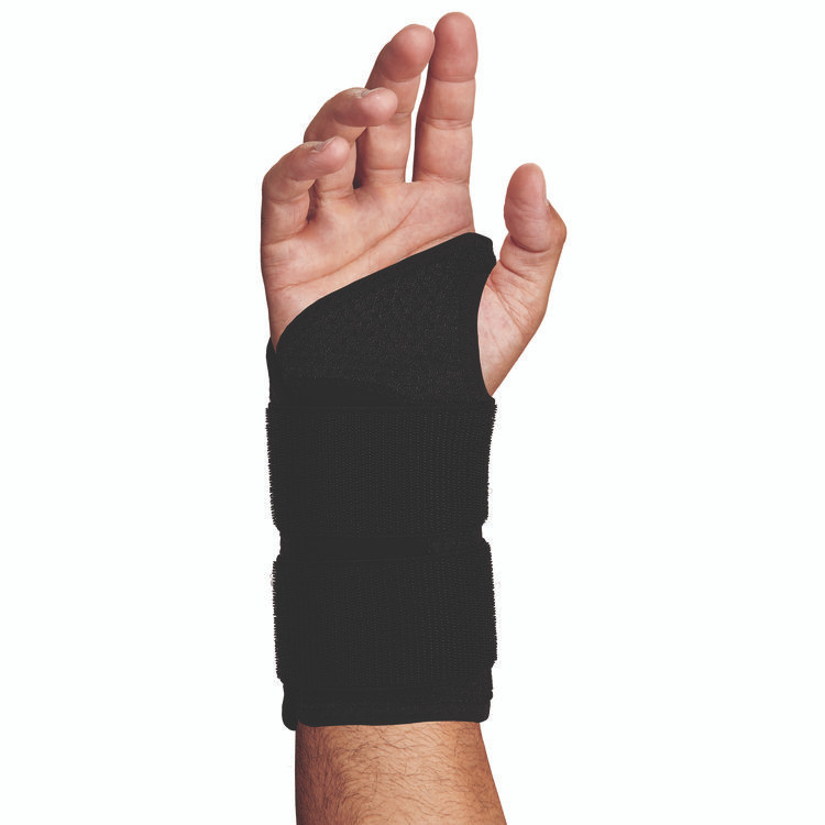 TENACIOUS HOLDINGS, INC. ergodyne® 70152 ProFlex 4015 Wrist Brace Support with Double Strap, Small, Fits Right Hand, Black