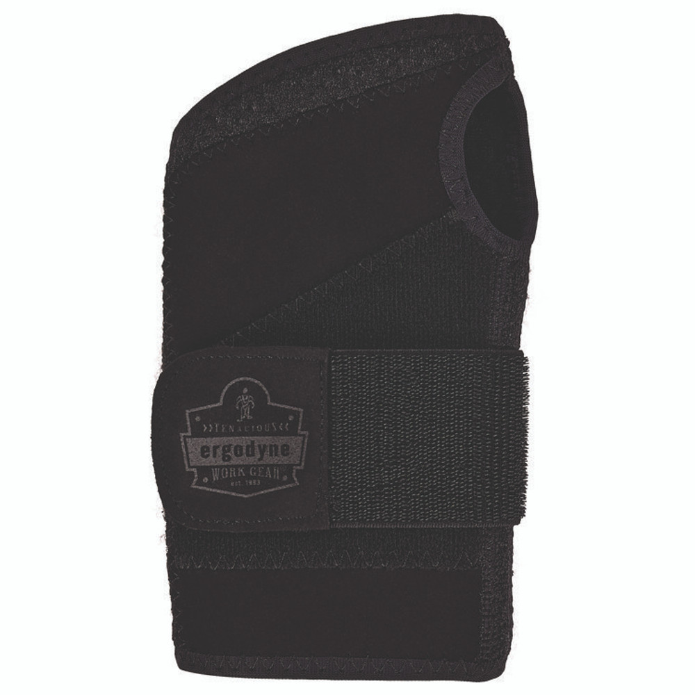 TENACIOUS HOLDINGS, INC. ergodyne® 70142 ProFlex 4005 Wrist Brace Support with Single Strap, Large, Fits Left Hand, Black