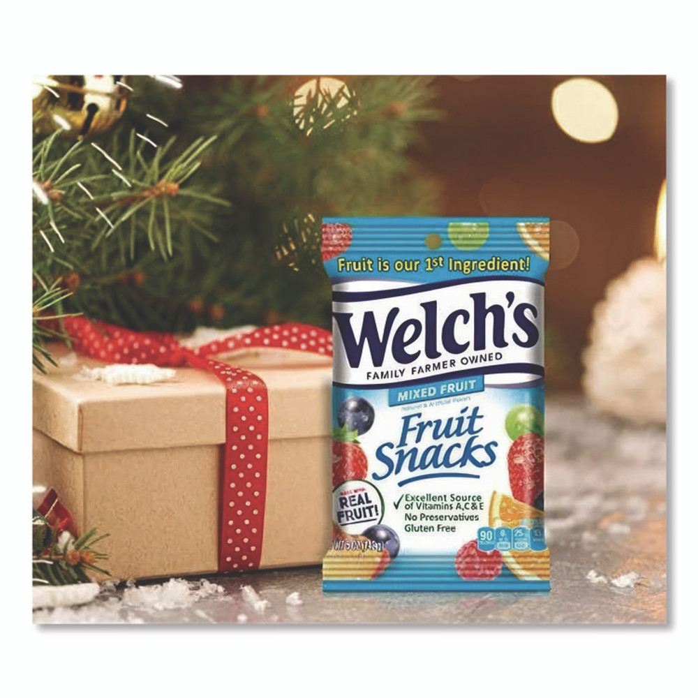 DR PEPPER SNAPPLE GROUP, INC. Welch's® PIM05098 Fruit Snacks, Mixed Fruit, 5 oz Pouch, 12/Carton