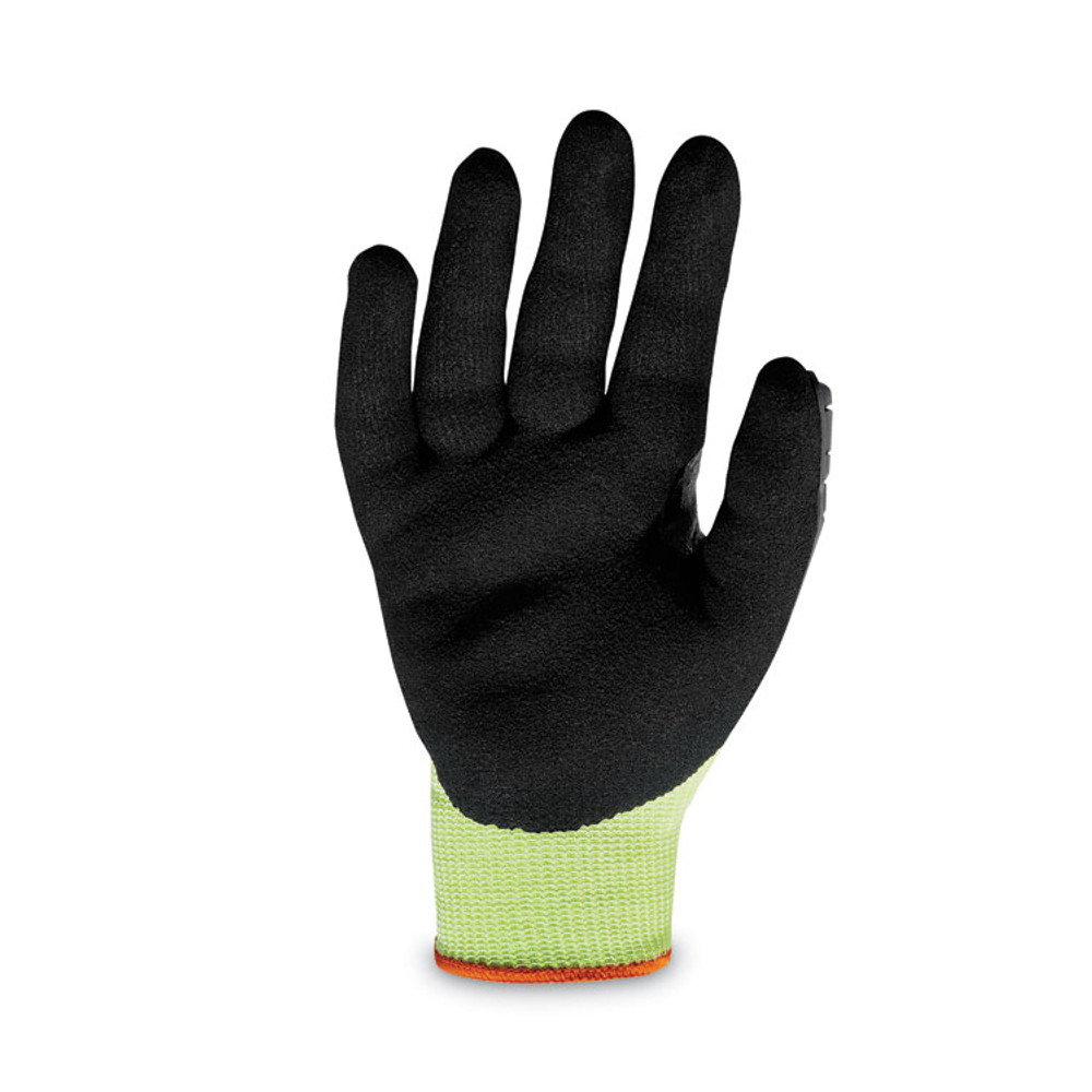 TENACIOUS HOLDINGS, INC. ergodyne® 17915 ProFlex 7141 ANSI A4 DIR Nitrile-Coated CR Gloves, EN388: 4X42DP, 9" Long, X-Large, Lime, Pair
