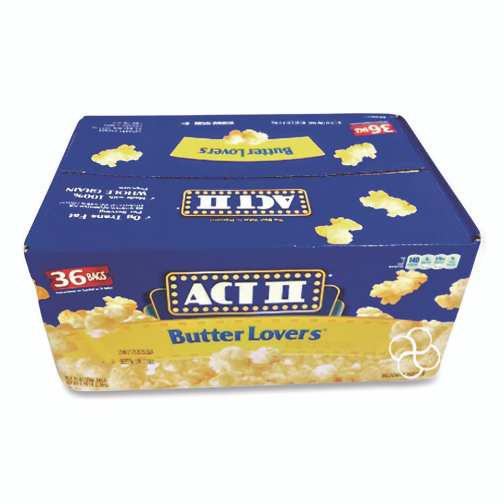 CONAGRA FOODS Act II® GOV23223 Microwave Popcorn, Butter, 2.75 oz Bag, 36/Carton