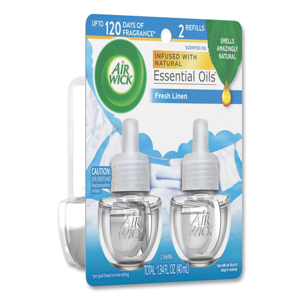 RECKITT BENCKISER Air Wick® 79717CT Scented Oil Refill, Fresh Waters, 0.67 oz, 2/Pack, 6 Pack/Carton