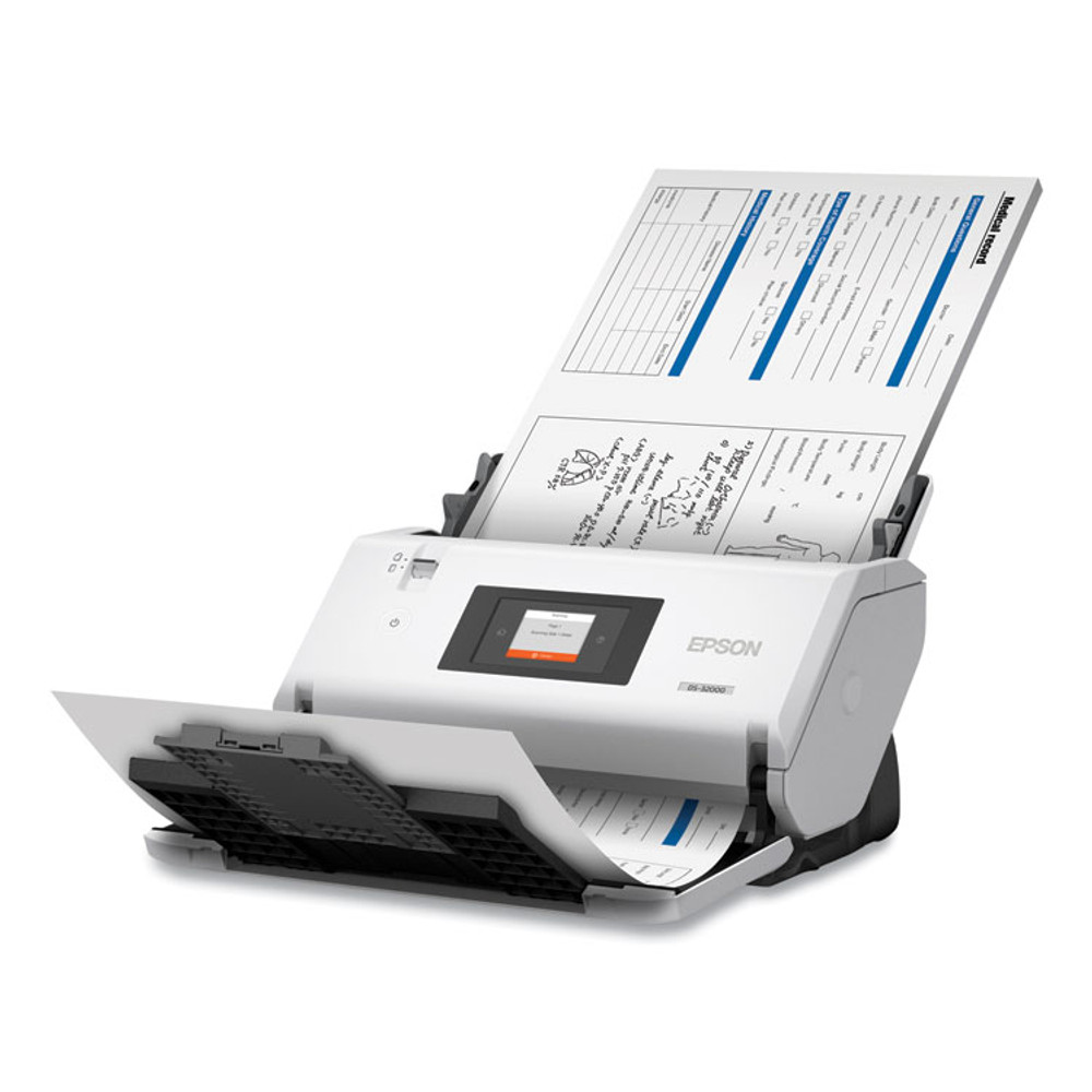 EPSON AMERICA, INC. B11B256201 DS-32000 Large-Format Document Scanner, Scans Up to 12" x 220", 1200 dpi Optical Res, 120-Sheet Duplex Auto Document Feeder