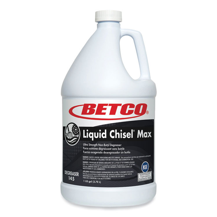 BETCO CORPORATION 1450400 Liquid Chisel Max Non-Butyl Degreaser, Characteristic Scent, 1 gal Bottle, 4/Carton