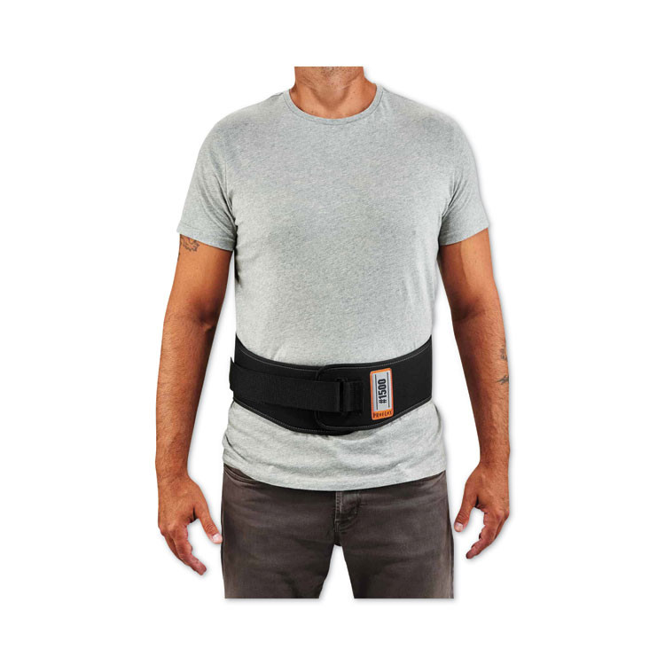 TENACIOUS HOLDINGS, INC. ergodyne® 11471 ProFlex 1500 Weight Lifters Style Back Support Belt, Small, 25" to 30" Waist, Black