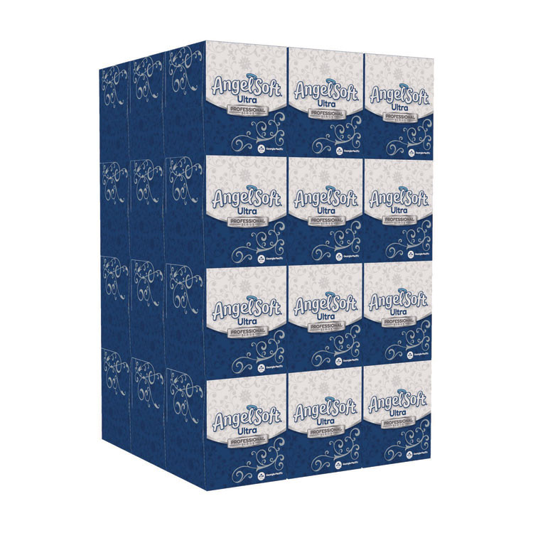 GEORGIA PACIFIC Angel Soft® 49470 ps Ultra Facial Tissue, 2-Ply, White, 96 Sheets/Box, 36 Boxes/Carton